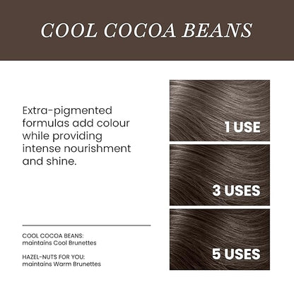 ALOXXI InstaBoost DARK BROWN Color Depositing Conditioner Mask, Instant Temporary Hair Color Dye, Hair Color Masque for Deep Conditioning (Cool Cocoa Beans) 6.8 Fl Oz