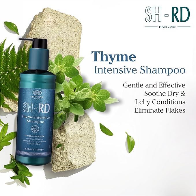 SH-RD Thyme Intensive Shampoo for Itchy Scalp and Dandruff Relief | 1% Zinc Pyrithione Added | Soothing, Rebalancing Scalp Condition - 8.45oz/250ml