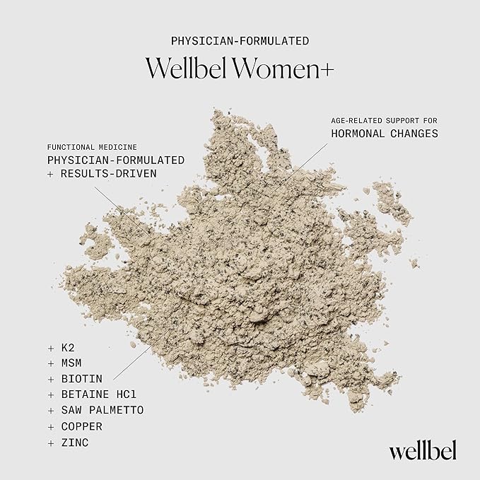 WELLBEL Women + Clean Supplement for Hair, Skin, and Nails, Vegan, Gluten Free, Non GMO 90 Count