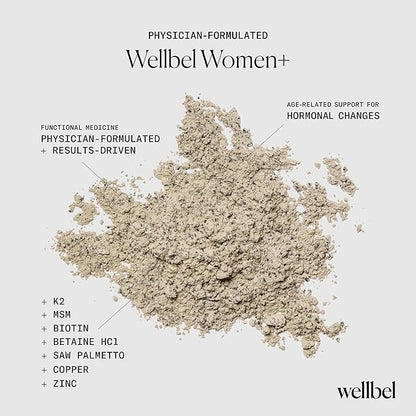 WELLBEL Women + Clean Supplement for Hair, Skin, and Nails, Vegan, Gluten Free, Non GMO 90 Count