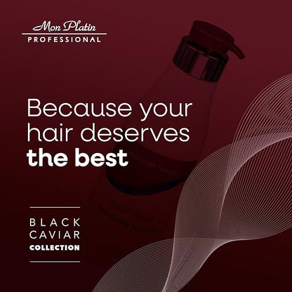 Mon Platin Professional Black Caviar Blonde Hair Shampoo - Intensive Moisturizing Shampoo for blonde, bleached, or Color Treated Hair - Special Antistatic Formula,SLS/Salt Free 500ML