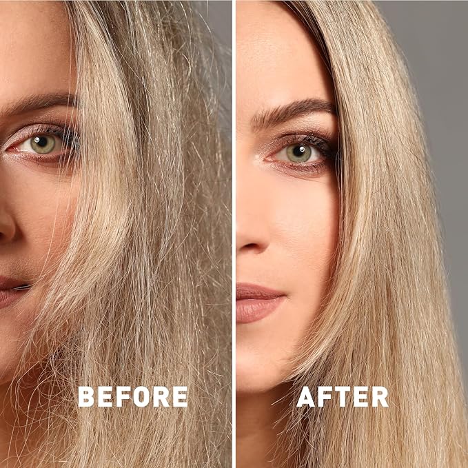 Just Nutritive Shampoo For Blonde Natural & Color-Treated Hair, Neutralize Brassy Tones, No Purple or Blue Shampoo, Paraben Free, Phthalate Free, Silicone Free, 8 oz. Bottle