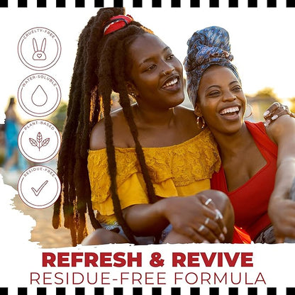 Dollylocks Dreadlock Refreshening Spray for Locs - Pepe Le Rosemary, Peppermint Lemon and Rosemary Scent - Residue-free and Sulfate-free Loc and Scalp Refreshing Spray for Dreadlocks, 8oz