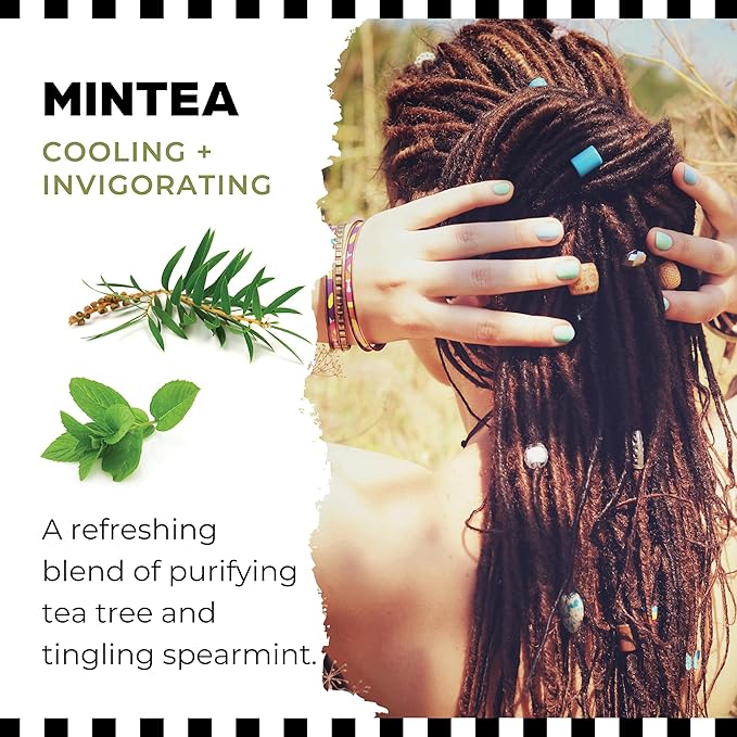 Dollylocks Conditioning Oil – Plant-Based & Residue-Free Moisturizing Scalp & Dreadlock Oil, pH Balanced,Vegan (Mintea Scent, 4oz)