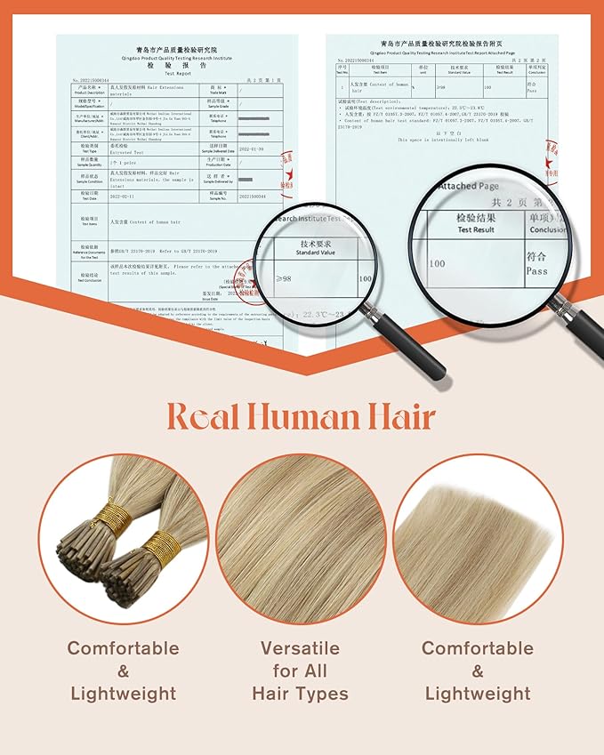 Sunny Hair Itip Human Hair Extensions 20inch I Tip Extensions Human Hair Golden Blonde Highlight Medium Blonde Pre Bonded Straight Show Charm Cold Fusion 50g