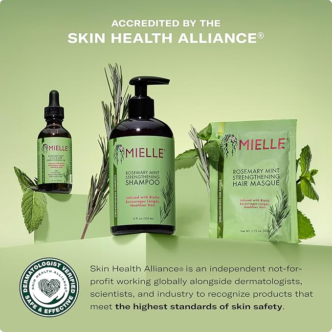 Mielle Men's Grooming Bundle Rosemary Mint - 5-Piece Complete Routine - Biotin-Infused Shampoo, Conditioner, Scalp & Hair Oils, Hair Quenching Pomade