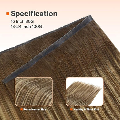 Full Shine Butterfly Weft Hair Extensions Invisible Pu Hole Weft Extensions Color Medium Brown To Honey Blonde Extensions Genius Weft 22 Inch Micro Beads Real Human Hair Add Length 100G