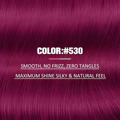YoungSee Tape in Hair Extensions Real Human Hair Magenta Human Hair Extensions Tape in Color 20In Red Hair Extensions Tape in for Girls 10pcs 25g Tape in Extensions Magenta for Girls Party Highlights