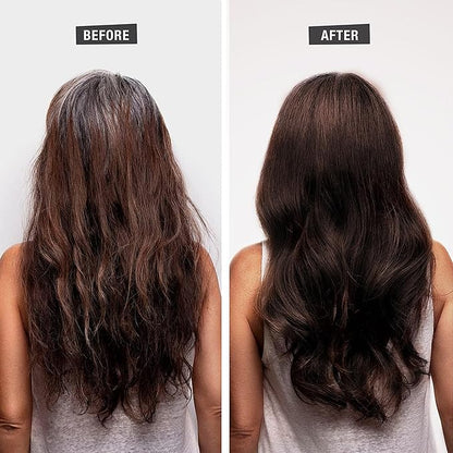 Brown Hair Dye Shampoo for Men & Women, Instant 3 in 1 Natural Semi-Permanent Dye Shampoo, 16.9 floz (Dark coffee)