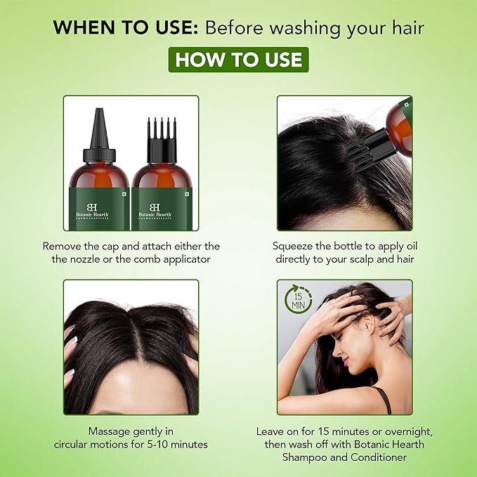 Botanic Hearth Tea Tree Oil For Hair (4 Fl Oz) | With Jojoba & Grapeseed Oils | Soothes Itchy Scalp & Fights Dandruff | Non Gmo Verified - Hair Tonic