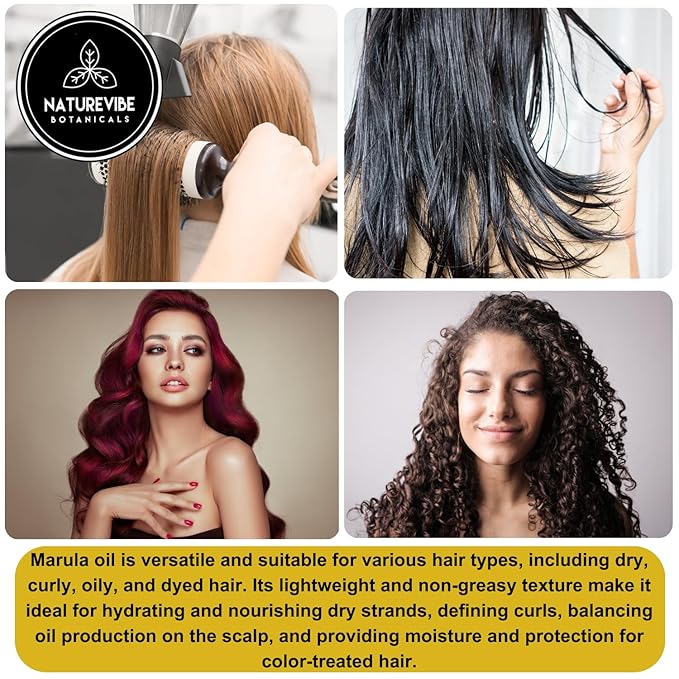 Naturevibe Botanicals Marula Oil 32 Ounces | 100% Pure and Natural | Great for Skin Care and Hair Care