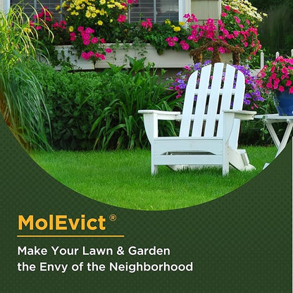 Baar Products - MolEvict Lawn Mole Castor Oil - Mole & Vole Repellent - Lawn & Garden Protection - Up to 100,000 Sq. Ft. of Coverage - Safe for Use Around House & Plants - 5 Gallons