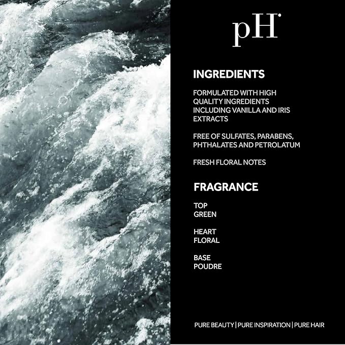 pH PURE HAIR Styling Mousse - Frizz Control Shaping Mousse with Medium Hold, Lightweight Formula for Defined Styles & Volume, 10.1 Oz