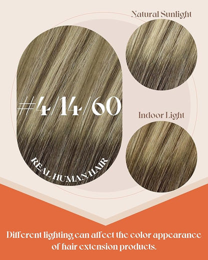 Sunny Hair I Tip Hair Extensions Human Hair Straight I Tip Hair Extensions Brown Ombre Golden Brown Mix Blonde Itip Human Hair Extensions for Women 20inch 50g
