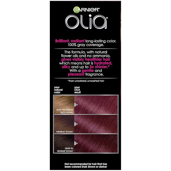 Garnier Olia Ammonia Free Hair Color [5.60] Medium Garnet Red 1 ea