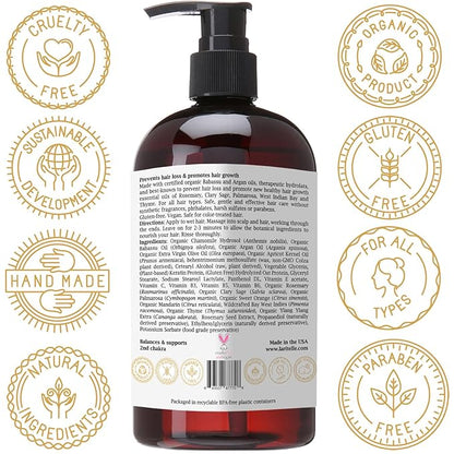 Organic Conditioner Sensual Bliss | Strengthening & Repair for Damaged, Thinning Hair | Sulfate-Free, Natural Hair Care for Growth & Breakage Prevention | Safe for Color-Treated Hair