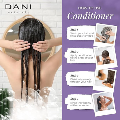 Naturals Conditioner – Lemongrass Lavender, Hydrating & Repairing, Soothes Scalp Redness & Dryness, Reduces Dandruff, Color-Safe & Vegan, 12 oz
