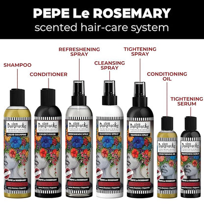 Dollylocks Conditioning Oil - Plant-Based & Residue-Free Moisturizing Scalp & Dreadlock Oil, pH Balanced, Vegan (Pepe Le Rosemary Scent, 4oz)