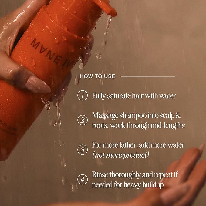 Pure Pain Daily Hybrid Shampoo - Sulfate-Free Deep Cleanse & Nourish - Aloe & Hibiscus Scalp Soother - Baobab Protein Strength - All Hair Types