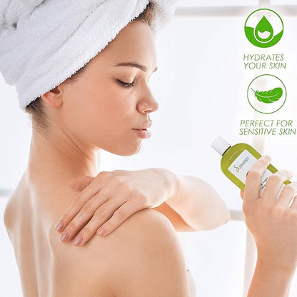 Soapeauty Extra Virgin Olive Oil | 100% Pure & Natural Unrefined Cold-Pressed Carrier Oil | Massage & Body Oil | for Skin, Face, Hair, and Soap Making | Carrier for Essential Oils - 8 Fl Oz