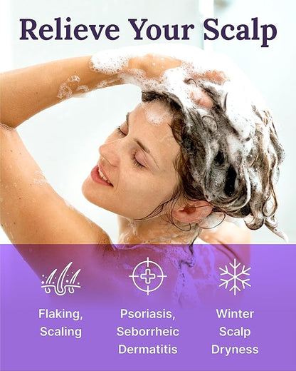 Keranique Anti Dandruff Shampoo for Women, Clinical, Gentle for Color Treated Hair, Best for Itchy, Dry Scalp, Clarifying Antidandruff Shampoo with Salicylic Acid - Adds Strength to Hair