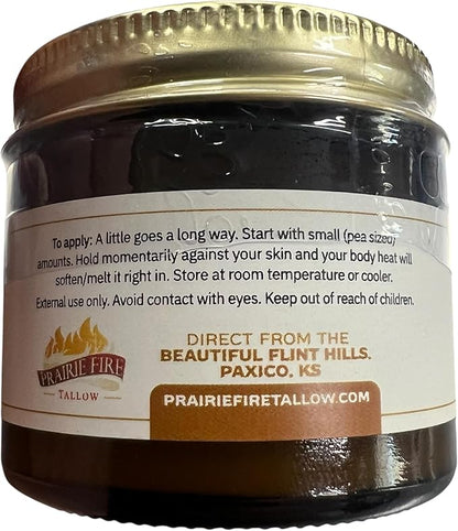 Beef Tallow Balm - 2 oz - Grown and Made in USA - Organic Grass Fed and Finished Tallow - Moisturizing Skin Care