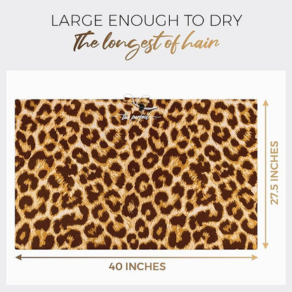 Microfiber Hair Towel Wrap for Women - Gift and Travel - Smooth like Silk - Curly, Wavy, Straight Hair Girls - Plopping Essential - Anti-Frizz, Fast Drying, Works Better than a Cotton T-Shirt
