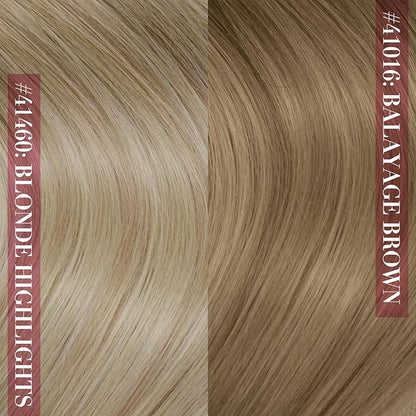 YoungSee Clip in Hair Extensions Human Hair Ombre Silky Hair Extensions Clip ins Dark Brown Ombre Golden Blonde Mix Platinum Blonde Balayage Clip in Real Hair Extension Easily Styleable 7Pcs 24In 120G