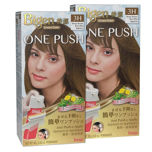 Bigen One Push 3H Honey Brown - 2 Pack