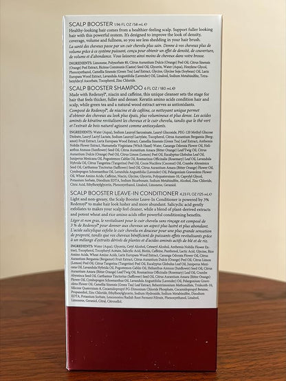 Philip B. Scalp Booster System - Includes Pre-Wash Scalp Treatment, Shampoo, Leave-In Conditioner and Scalp Massager