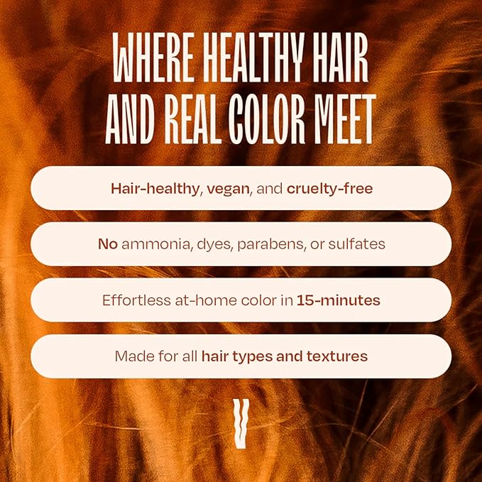 Overtone Color Depositing Semi-Permanent Hair Dye Conditioner - 8 oz For Natural & Color-Treated Hair, Moisturizing Shea Butter & Coconut Oil - Vegan & Cruelty-Free, Golden Copper
