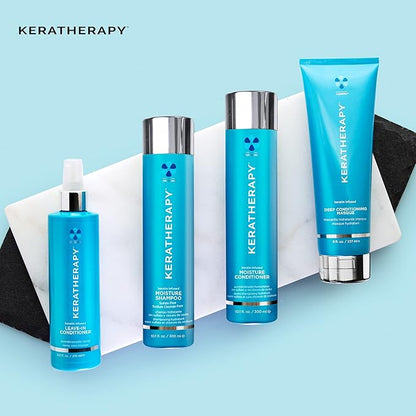KERATHERAPY Keratin Infused Deep Conditioning Masque, 16.9 fl. oz., 500 ml - Moisturizing Hair Deep Conditioning Treatment with Kerabond, Jojoba Oil, Nettle Root Extract, Wheat Oil, & Persian Walnut
