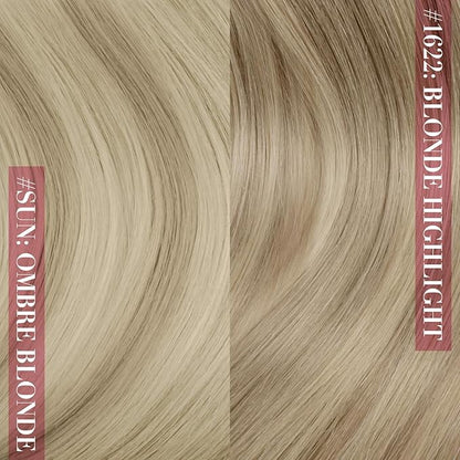 YoungSee 150g Clip in Hair Extensions Real Human Hair Ombre Blonde Clip in Extensions Light Ash Brown to Platinum Blonde Hair Extensions Clips in for Women 20Inch 7Pcs