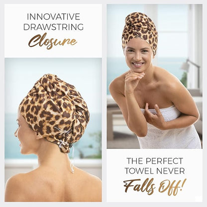 THE PERFECT HAIRCARE Curly Hair Girls Microfiber Plopping Towel Set - Anti-frizz Silky Smooth Hair Drying Wrap for Women - Super Absorbent Large Hair Towel + 2 Scrunching Towels to Micro Plop