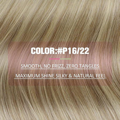 YoungSee Tape in Hair Extensions Human Hair Highlight Blonde Tape in Hair Extensions Highlight Golden Blonde Mix Blonde Hair Extensions Real Human Hair Tape in 14 Inch 20pcs 50g Remy Hair Extensions