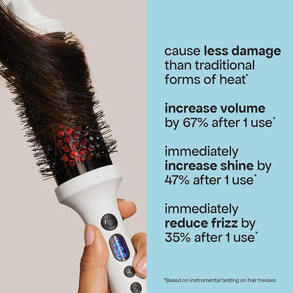 BONDIBOOST Infrared Thermal Brush, Heated Thermal Round Brush for Smooth + Shiny Hair, Dry Hair Styling for Instant Volume, Less Hair Breakage + Minimizes Snags, Frizz-Free