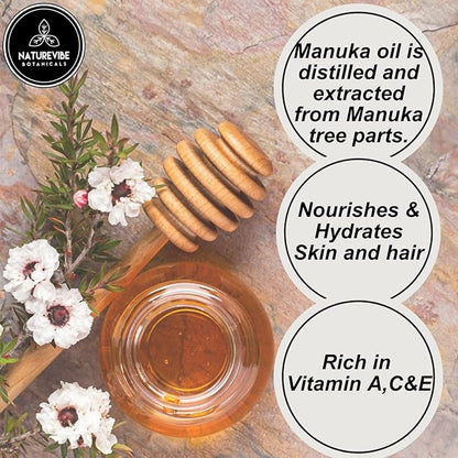 Naturevibe Botanicals Manuka Oil 32 Ounces | 100% Pure and Natural | Great for Skin Care and Hair Care