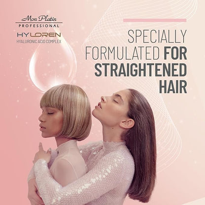 HYLOREN Smoother Hair Shampoo with Hyaluronic Acid for hair, All Hair Types, Color & Chemically Treated Hair, SLS/SLES Free, Hydrating Shampoo, Smoothing Anti Frizz Shampoo 500ml