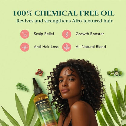 OCEAN VIEW DEEP WAVES POMADE Juice Boost- Hair Growth Oil & Scalp Serum – with Batana Oil, Rosemary & Castor – Argan, Vitamin E, Aloe Vera, Coconut – For Thinning Hair, 100ml