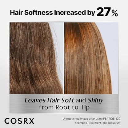 COSRX PEPTIDE 132 Hair Bond Repair Treatment - Deep Conditioner Hair Mask for Damaged, Dry Hair, Repairs Breakage & Split Ends with Collagen & Hyaluronic Acid, For All Hair Types – 4.05 fl oz