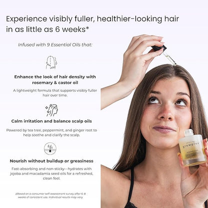 Rosemary Elixir – Daily Scalp Oil with 9 Essential Oils – Lightweight, Non-Greasy Formula for a Healthy-Looking Scalp – For Men & Women – 2oz