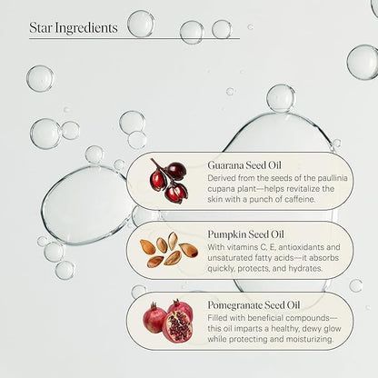 Biography Sea Chrome Revitalize Body Oil, 140ml- Luxury After Shower Moisturizer & Hydrator for Women. For Skin Tightening & Healthy Glow w/Guarana Seed Caffeine, Argan & Jojoba Seed Oil