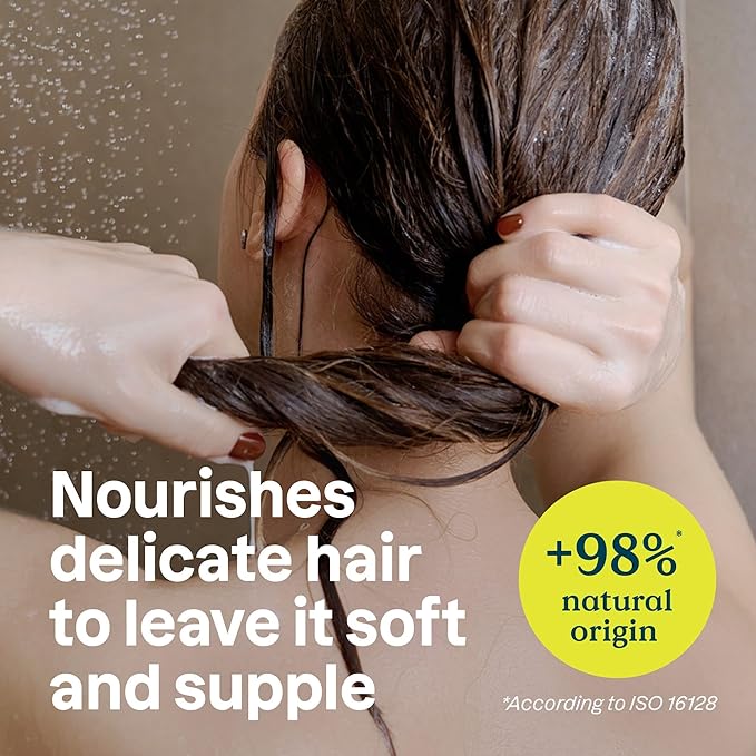 ATTITUDE Extra Gentle Hair Conditioner for Sensitive Dry Scalp, Soothing Oat, Naturally Derived Ingredients, Dermatologically Tested, Vegan Detangler, Extra Gentle, Unscented, 8 Fl Oz (Pack of 6)