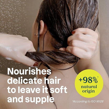 ATTITUDE Extra Gentle Hair Conditioner for Sensitive Dry Scalp, Soothing Oat, Naturally Derived Ingredients, Dermatologically Tested, Vegan Detangler, Extra Gentle, Unscented, 8 Fl Oz (Pack of 6)