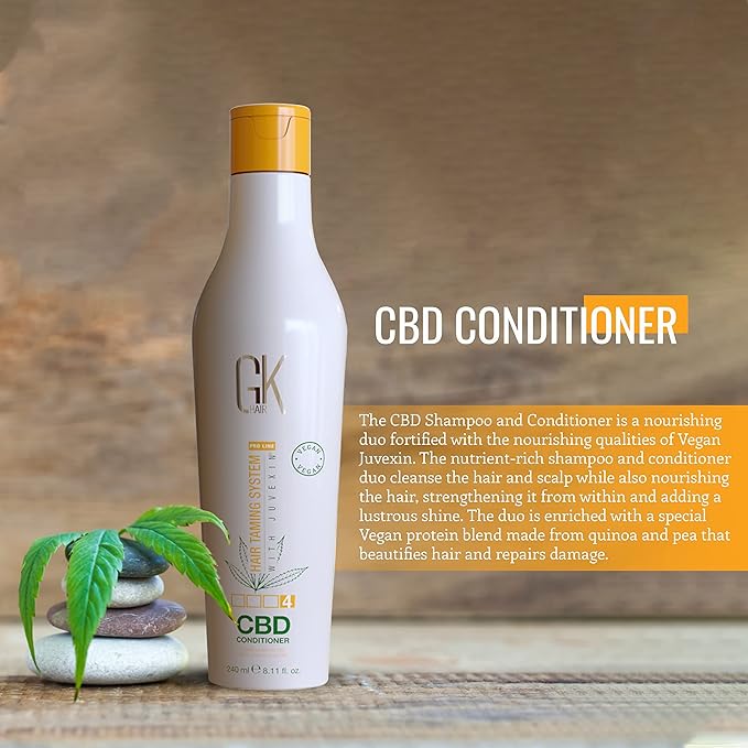 GK HAIR Hemp Shampoo and Conditioner Sets Hydrating Strengthening Color Treated Damaged Repair Provides Nourishing & Shine Natural Organic Vegan Sulfate Paraben Free (Conditioner)