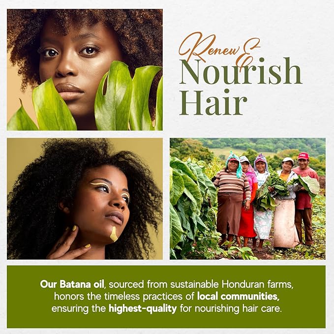 Real Batana Oil for Hair Growth - 100% Pure & Natural, 16 FL OZ