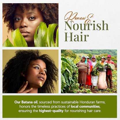 Real Batana Oil for Hair Growth - 100% Pure & Natural, 16 FL OZ