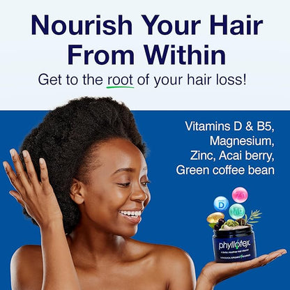 Patented Hair Growth Vitamins for Women & Men | Clinically Proven Hair Loss Supplement for Visibly Thicker Fuller Hair | Dr. Recommended Hair Vitamins for Hair Loss and Thinning | 1 Month Supply