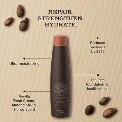 Tweak’d by Nature - Restore Hair Strengthening Conditioner, Deep Conditioner for Dry and Damaged Hair, Cleanses and Moisturizes, Cruelty Free (9 ounces)