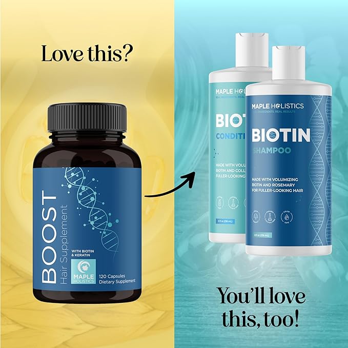 Biotin and Collagen Supplement for Women & Men - Hair Growth Supplement with Saw Palmetto Horsetail Biotin Collagen Keratin and More DHT Blocker Hair Growth Vitamins for Women & Men (2 Months)